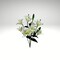 21" Artificial Cream Lily Bush – 9 Head Faux Lilies for DIY Floral Arrangements-35148CM